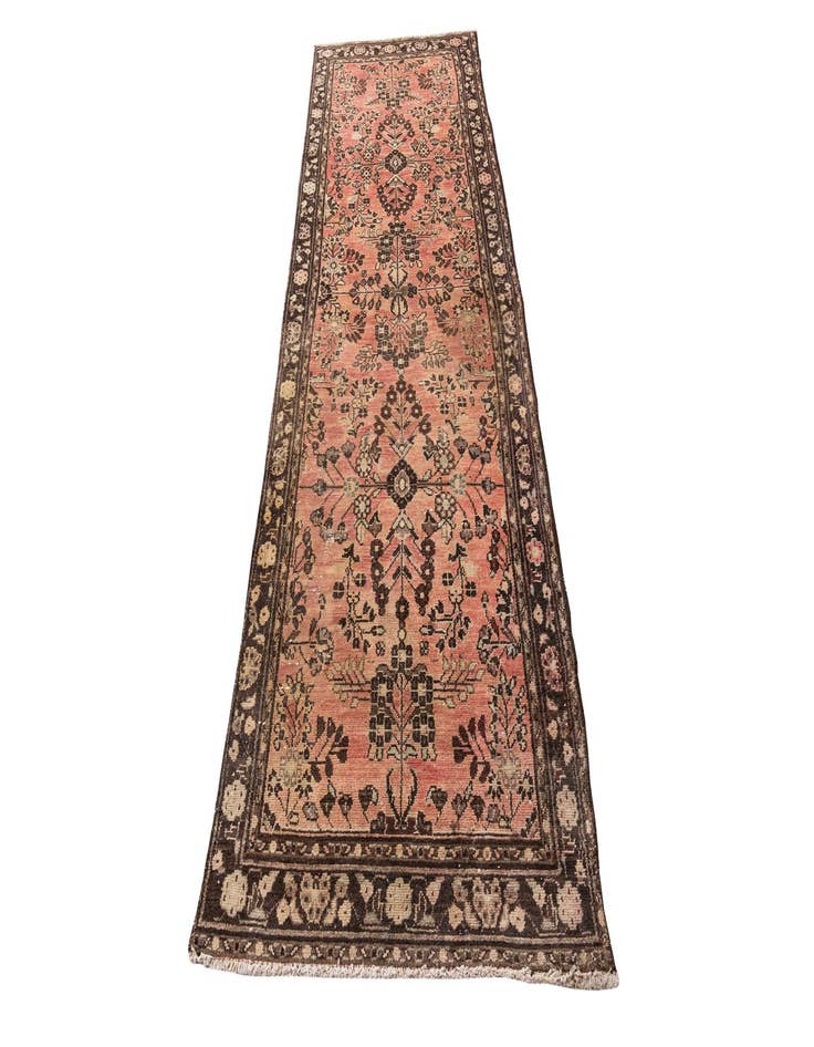 Detail image of  3' 3 x 10'  Hand Knotted Ultra Vintage Persian Wool Runner Rug