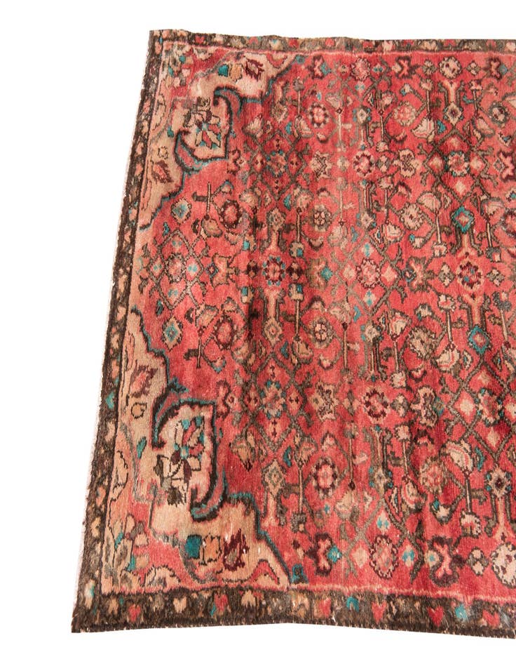 Detail image of  3' 2 x 9' 7  Hand Knotted Ultra Vintage Persian Wool Runner Rug