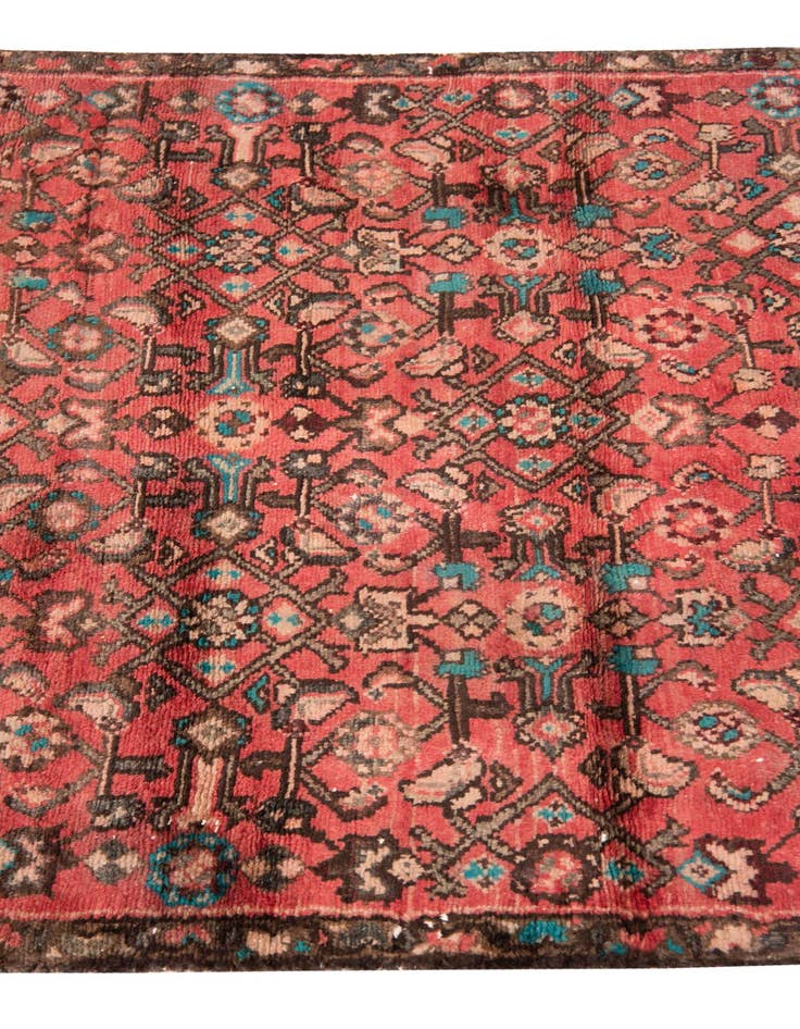 Detail image of  3' 2 x 9' 7  Hand Knotted Ultra Vintage Persian Wool Runner Rug
