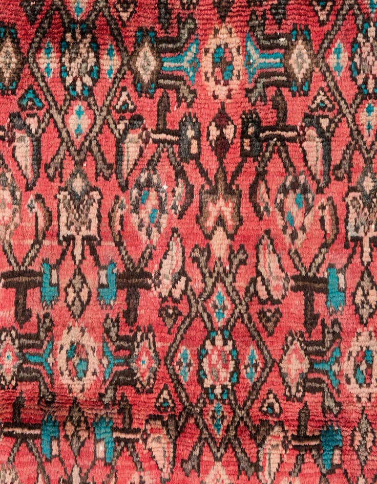 Detail image of  3' 2 x 9' 7  Hand Knotted Ultra Vintage Persian Wool Runner Rug