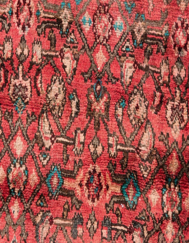 Detail image of  3' 2 x 9' 7  Hand Knotted Ultra Vintage Persian Wool Runner Rug