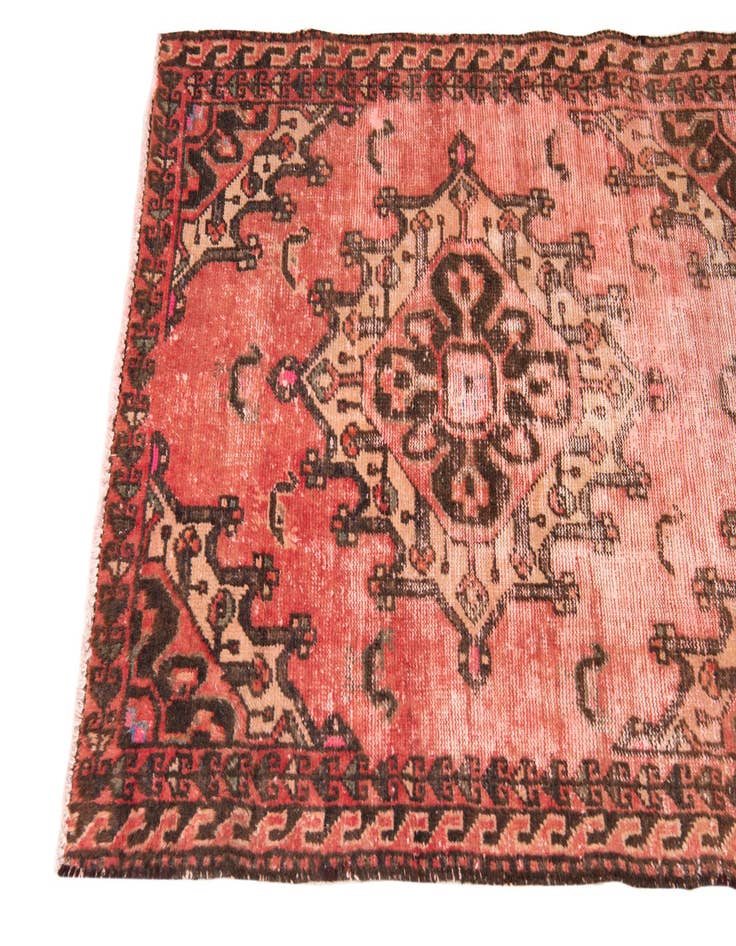 Detail image of  3' 2 x 9' 1  Hand Knotted Ultra Vintage Persian Wool Runner Rug