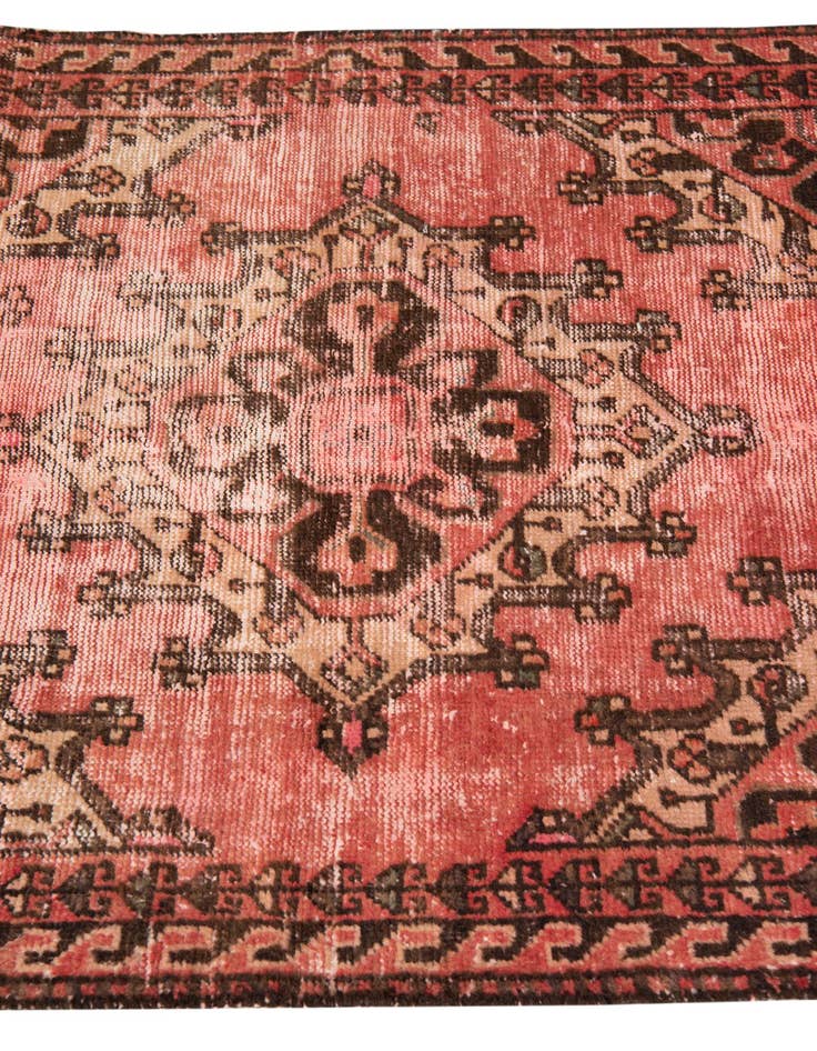Detail image of  3' 2 x 9' 1  Hand Knotted Ultra Vintage Persian Wool Runner Rug