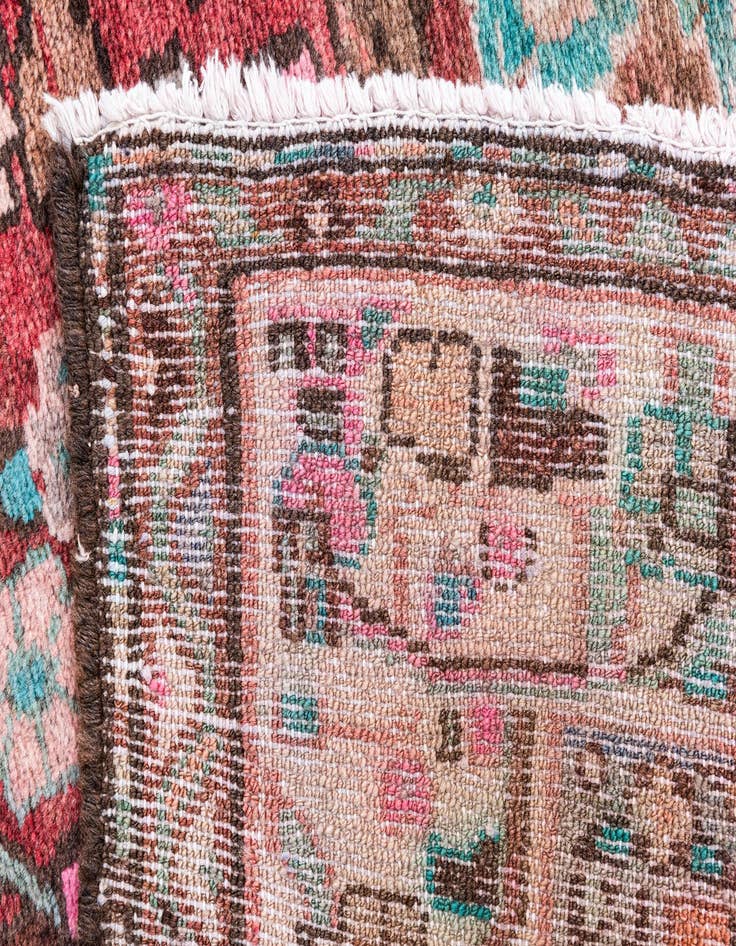 Detail image of  3' 9 x 10' 6  Hand Knotted Ultra Vintage Persian Wool Runner Rug