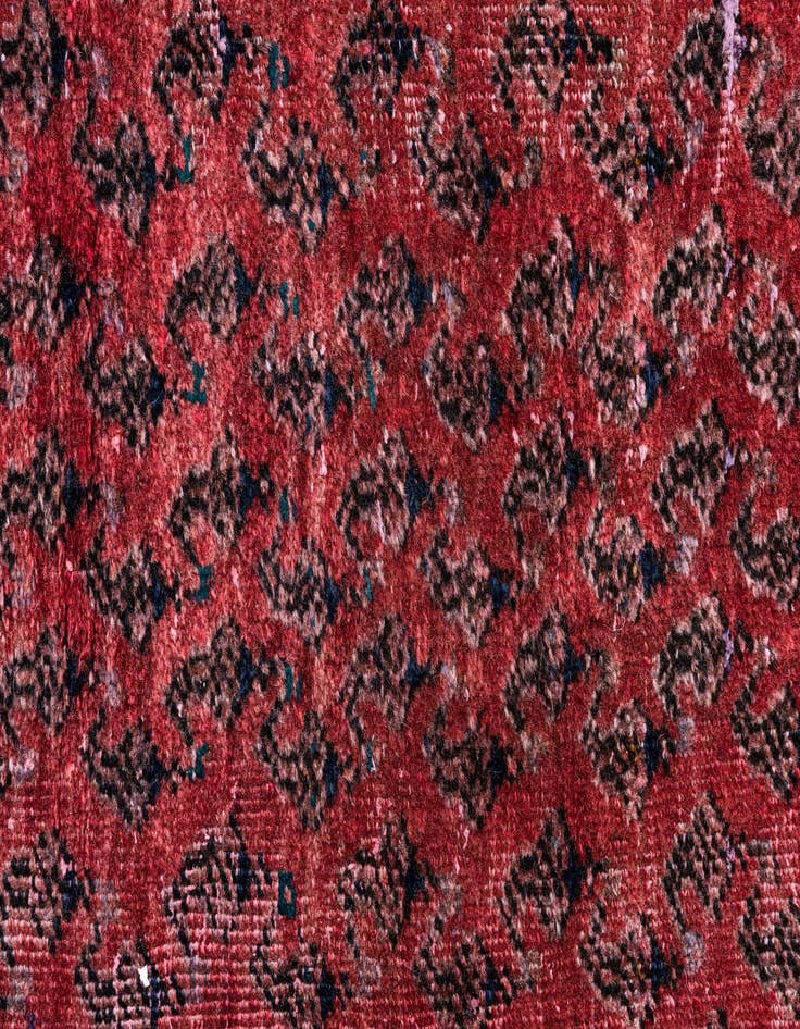 Detail image of  3' 9 x 9' 3  Hand Knotted Ultra Vintage Persian Wool Runner Rug