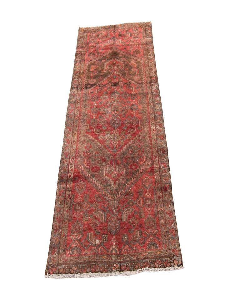 Detail image of  3' 4 x 6' 4  Hand Knotted Ultra Vintage Persian Wool Runner Rug