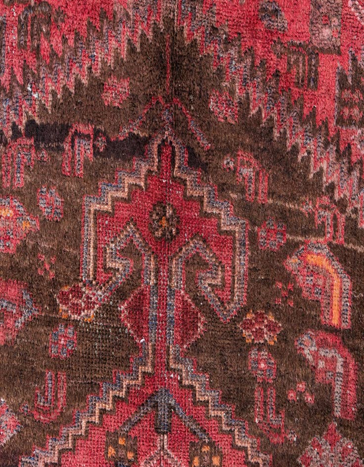 Detail image of  3' 4 x 6' 4  Hand Knotted Ultra Vintage Persian Wool Runner Rug