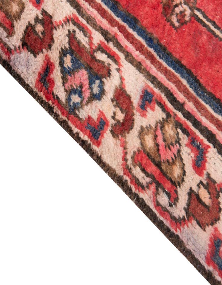 Detail image of  4' 3 x 7' 7  Hand Knotted Ultra Vintage Persian Wool Runner Rug