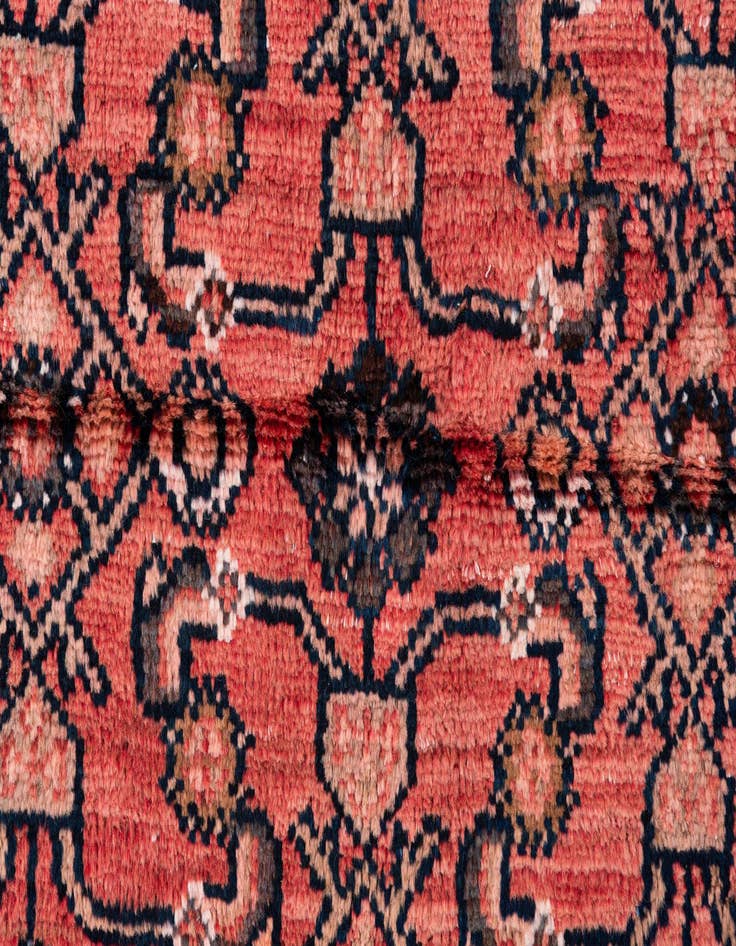 Detail image of  4' 1 x 8' 9  Hand Knotted Ultra Vintage Persian Wool Runner Rug