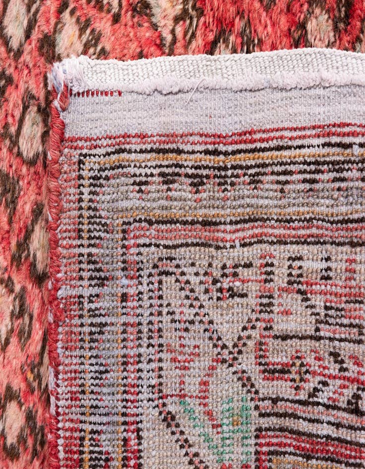 Detail image of  3' 10 x 9' 9  Hand Knotted Ultra Vintage Persian Wool Runner Rug