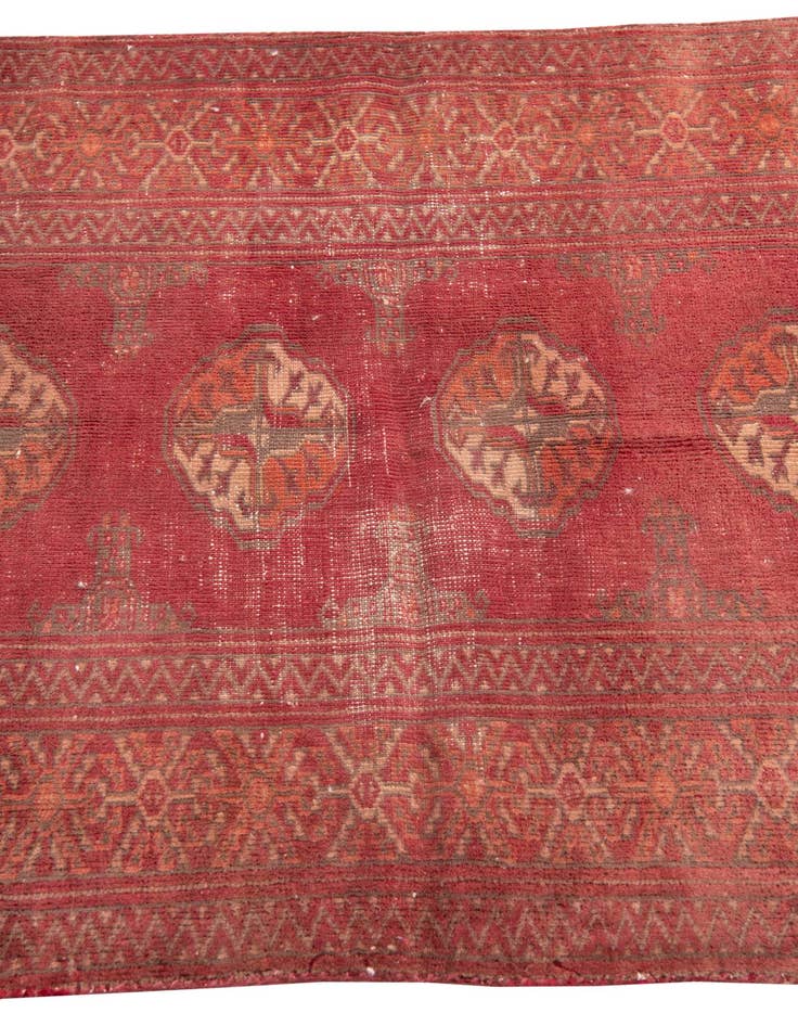 Detail image of  2' 10 x 7' 3  Hand Knotted Ultra Vintage Persian Wool Runner Rug