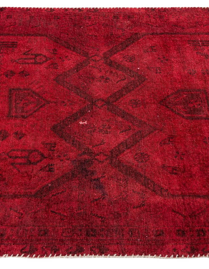 Detail image of  3' 9 x 9'  Hand Knotted Ultra Vintage Persian Wool Runner Rug
