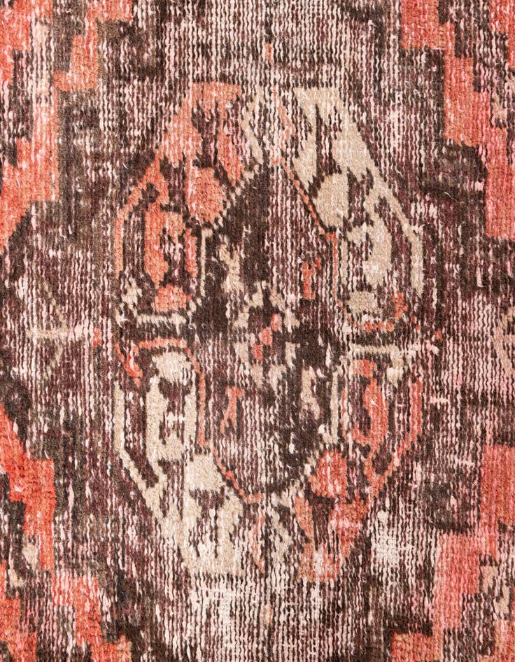 Detail image of  4' x 8'  Hand Knotted Ultra Vintage Persian Wool Runner Rug
