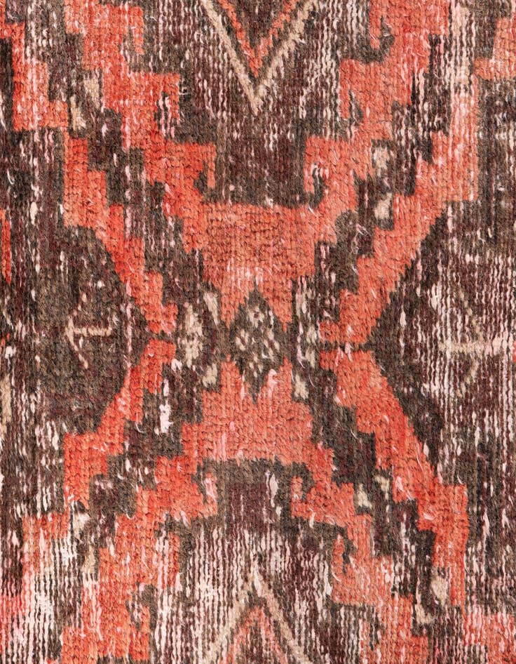 Detail image of  4' x 8'  Hand Knotted Ultra Vintage Persian Wool Runner Rug