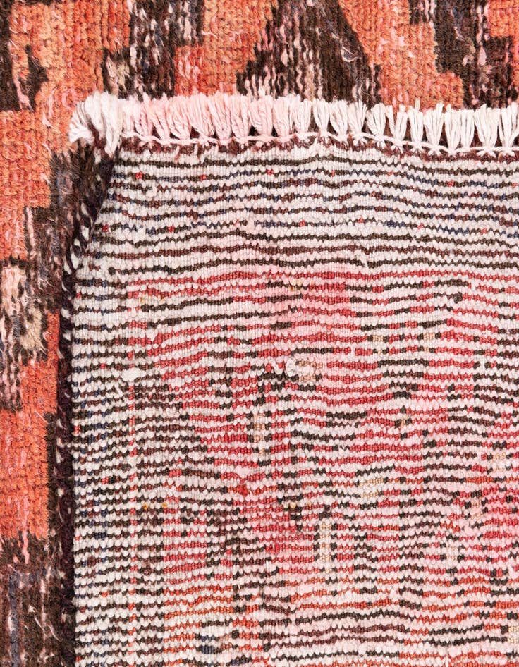 Detail image of  4' x 8'  Hand Knotted Ultra Vintage Persian Wool Runner Rug