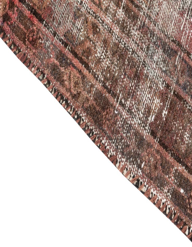 Detail image of  3' 6 x 7' 6  Hand Knotted Ultra Vintage Persian Wool Runner Rug