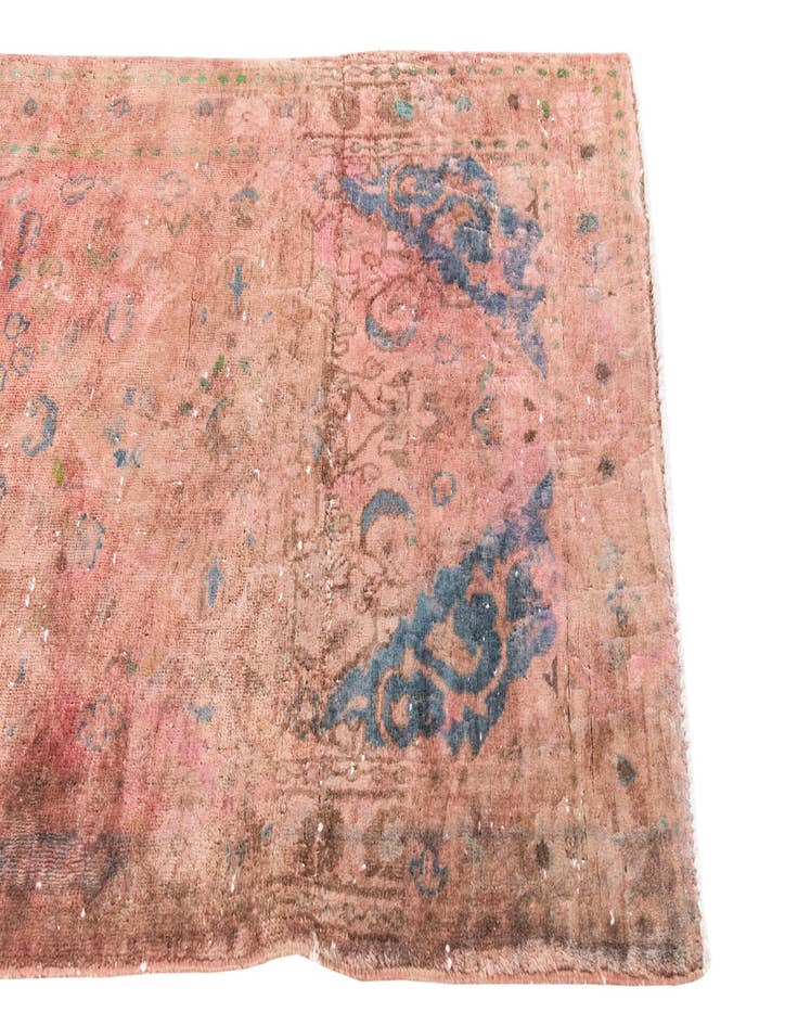 Detail image of  3' 5 x 7' 7  Hand Knotted Ultra Vintage Persian Wool Runner Rug