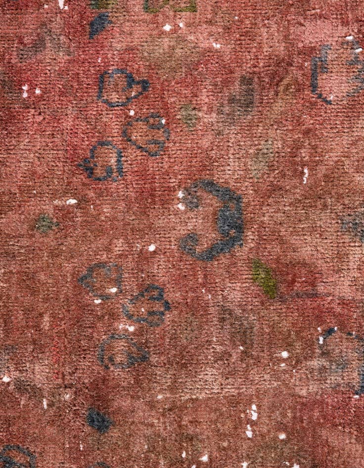 Detail image of  3' 5 x 7' 7  Hand Knotted Ultra Vintage Persian Wool Runner Rug