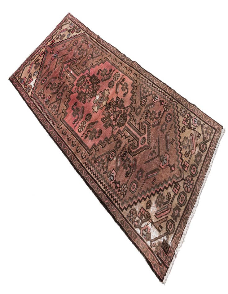 Detail image of  2' 8 x 6'  Hand Knotted Ultra Vintage Persian Wool Runner Rug