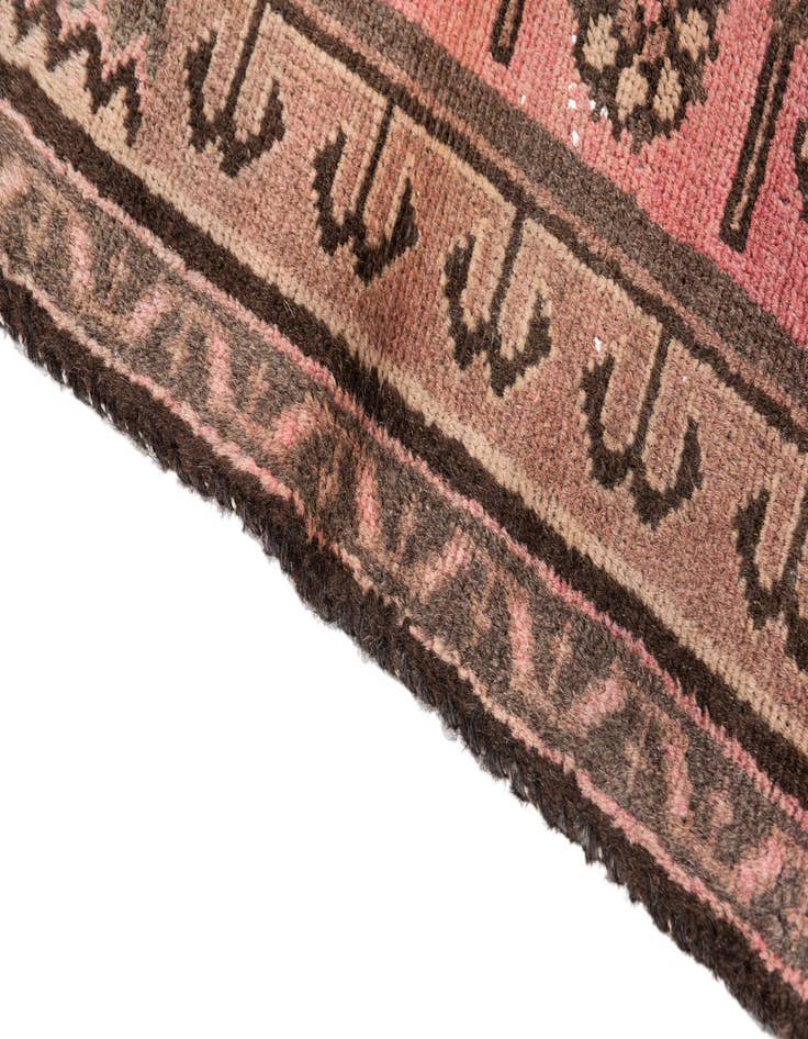 Detail image of  2' 8 x 6'  Hand Knotted Ultra Vintage Persian Wool Runner Rug