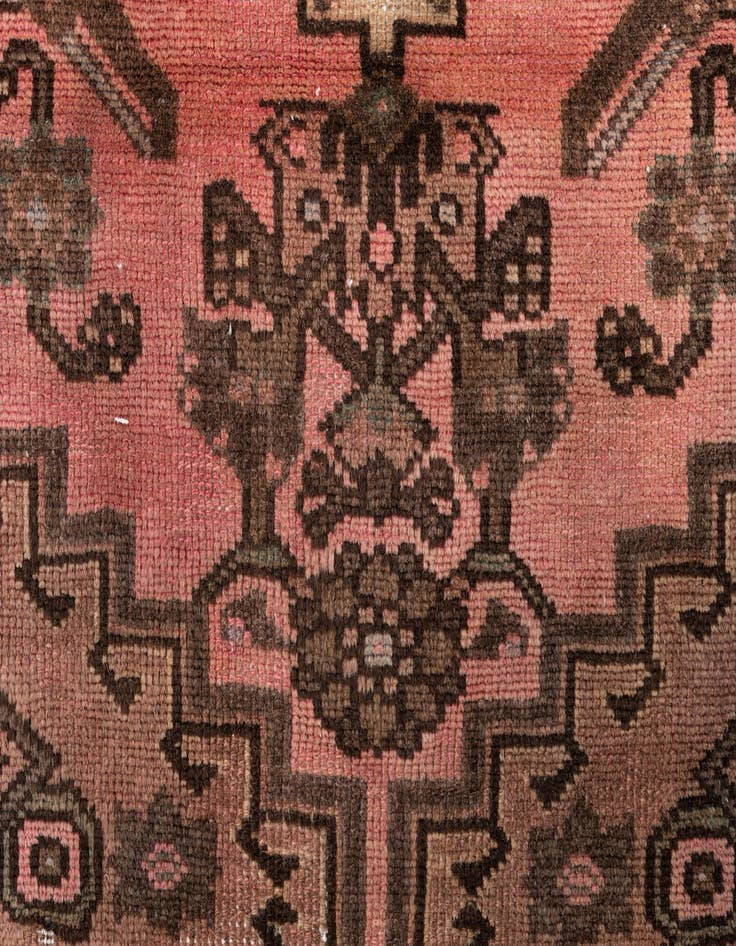 Detail image of  2' 8 x 6'  Hand Knotted Ultra Vintage Persian Wool Runner Rug