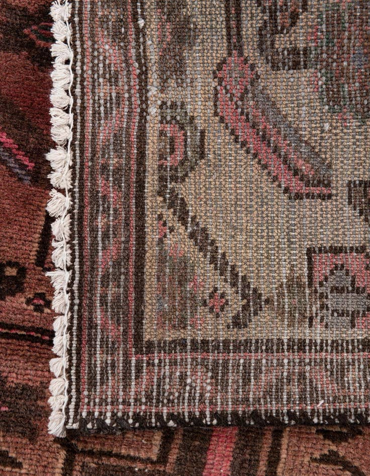 Detail image of  2' 8 x 6'  Hand Knotted Ultra Vintage Persian Wool Runner Rug