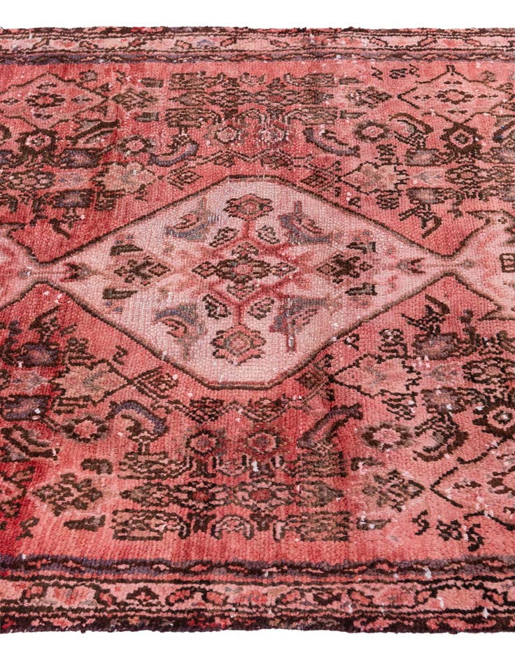 Detail image of  3' 8 x 10'  Hand Knotted Ultra Vintage Persian Wool Runner Rug