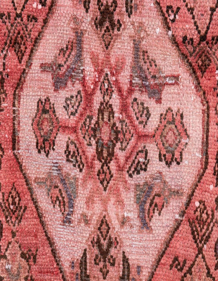 Detail image of  3' 8 x 10'  Hand Knotted Ultra Vintage Persian Wool Runner Rug