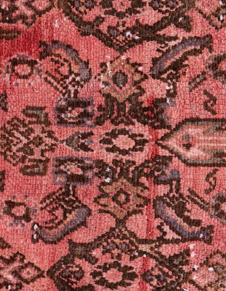 Detail image of  3' 8 x 10'  Hand Knotted Ultra Vintage Persian Wool Runner Rug