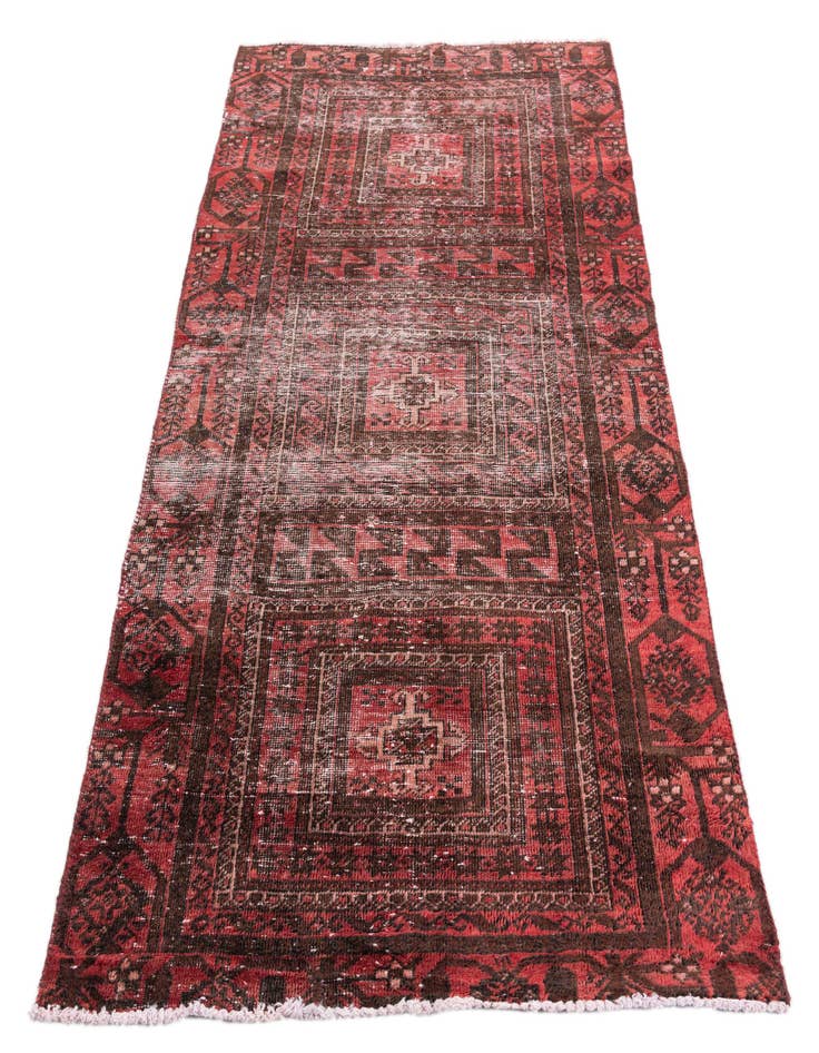 Detail image of  3' x 6' 4  Hand Knotted Ultra Vintage Persian Wool Runner Rug