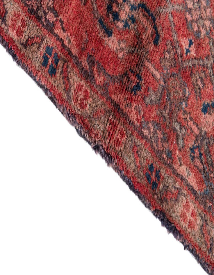 Detail image of  3' 9 x 10'  Hand Knotted Ultra Vintage Persian Wool Runner Rug