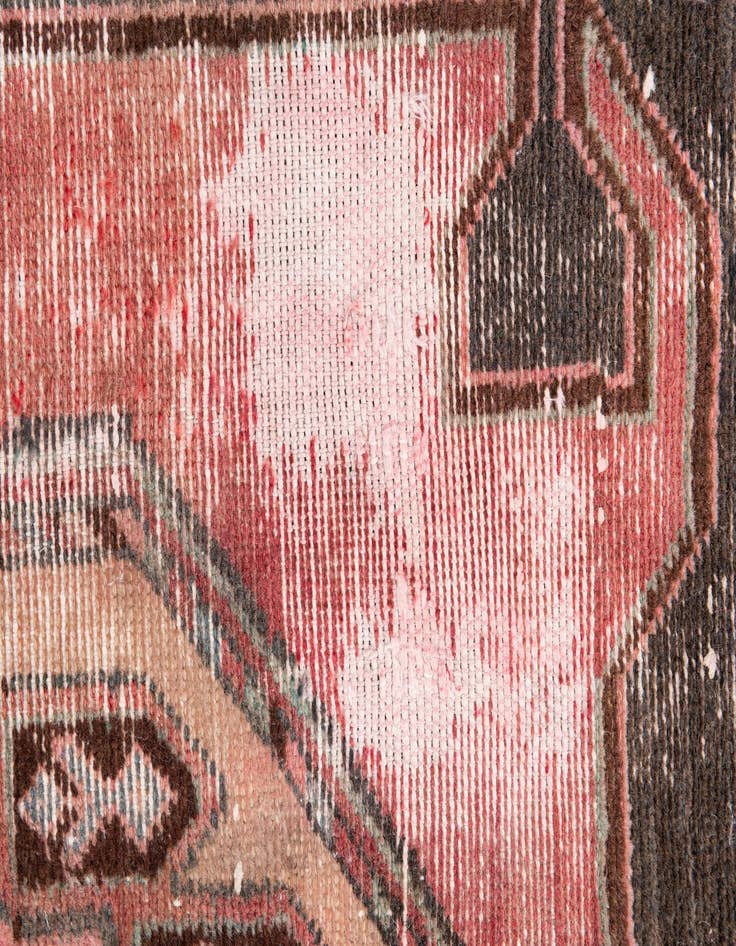 Detail image of  3' 5 x 9' 1  Hand Knotted Ultra Vintage Persian Wool Runner Rug