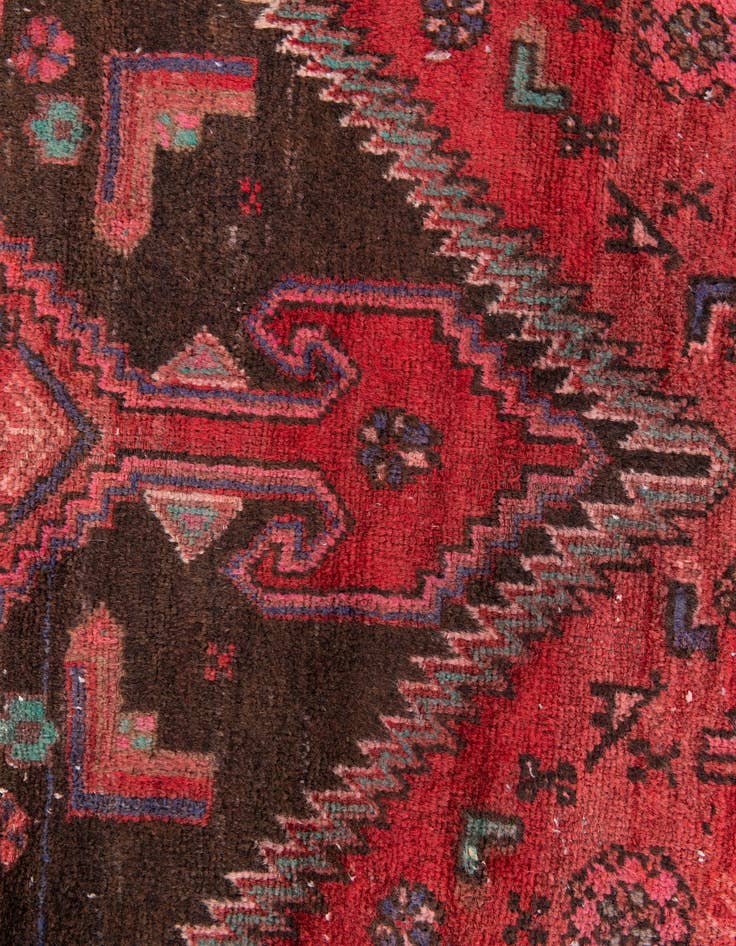 Detail image of 2' 8 x 6' 1 Hand Knotted Ultra Vintage Persian Wool Runner Rug
