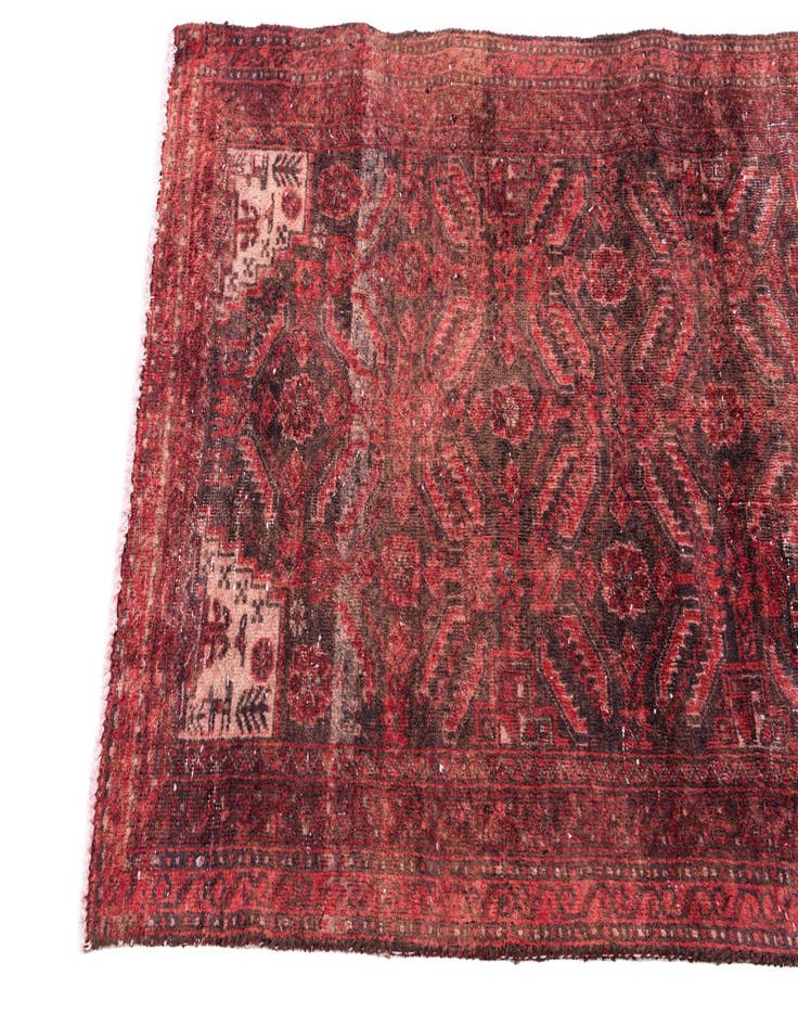 Detail image of  2' 7 x 5' 3  Hand Knotted Ultra Vintage Persian Wool Runner Rug