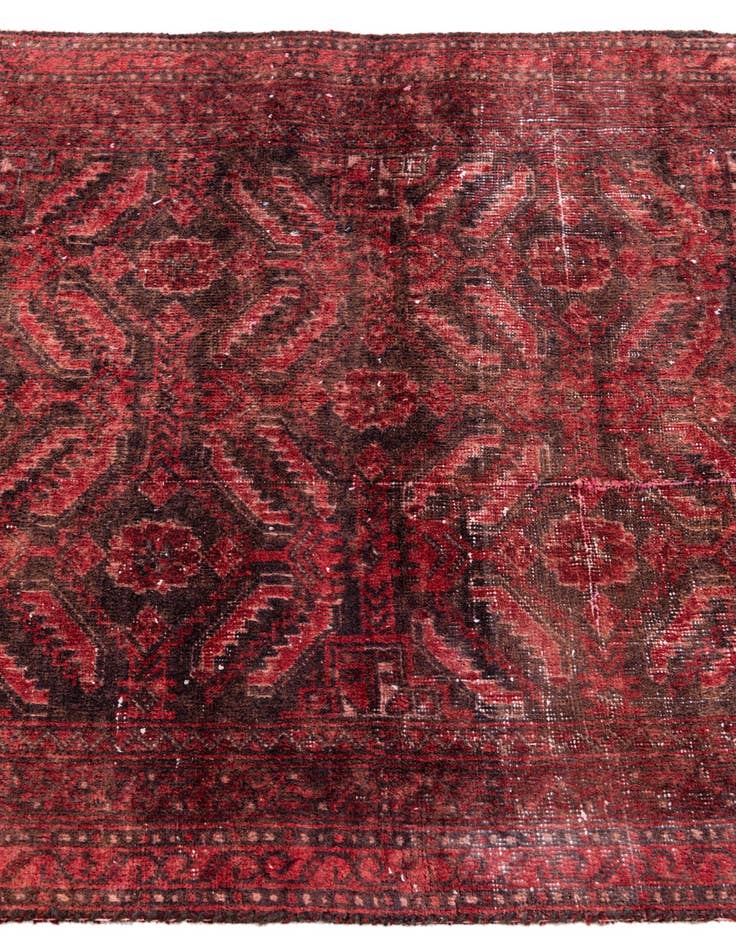 Detail image of  2' 7 x 5' 3  Hand Knotted Ultra Vintage Persian Wool Runner Rug