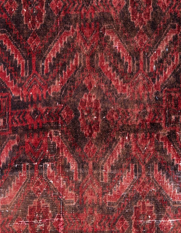 Detail image of  2' 7 x 5' 3  Hand Knotted Ultra Vintage Persian Wool Runner Rug