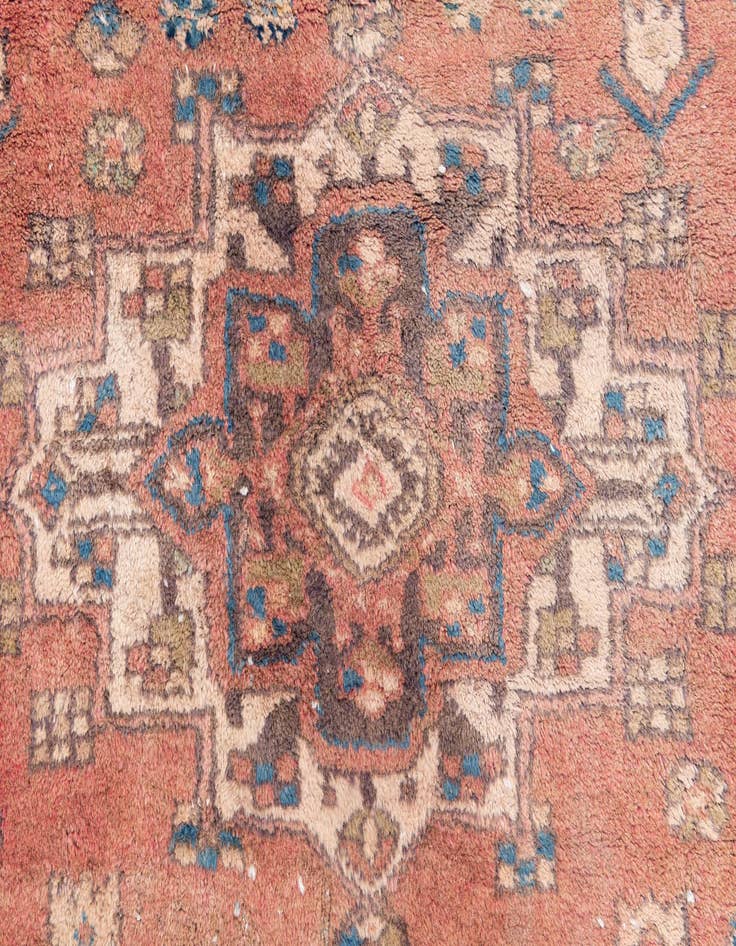 Detail image of  2' 10 x 6' 5  Hand Knotted Ultra Vintage Persian Wool Runner Rug