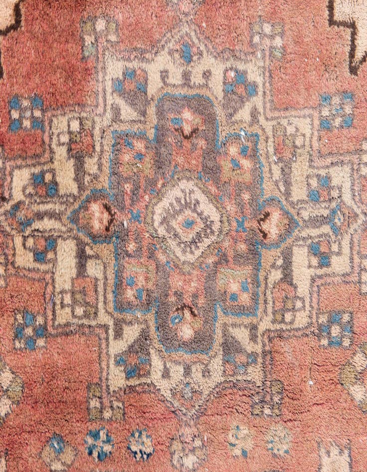 Detail image of  2' 10 x 6' 5  Hand Knotted Ultra Vintage Persian Wool Runner Rug