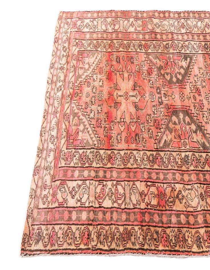 Detail image of  4' 3 x 10' 8  Hand Knotted Ultra Vintage Persian Wool Runner Rug