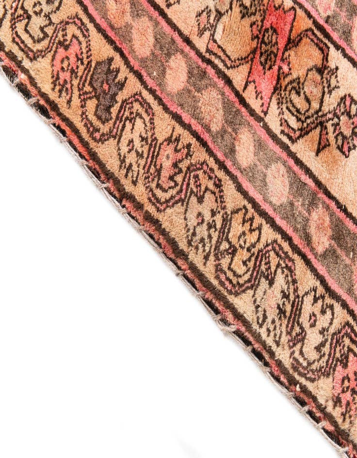 Detail image of  4' 3 x 10' 8  Hand Knotted Ultra Vintage Persian Wool Runner Rug