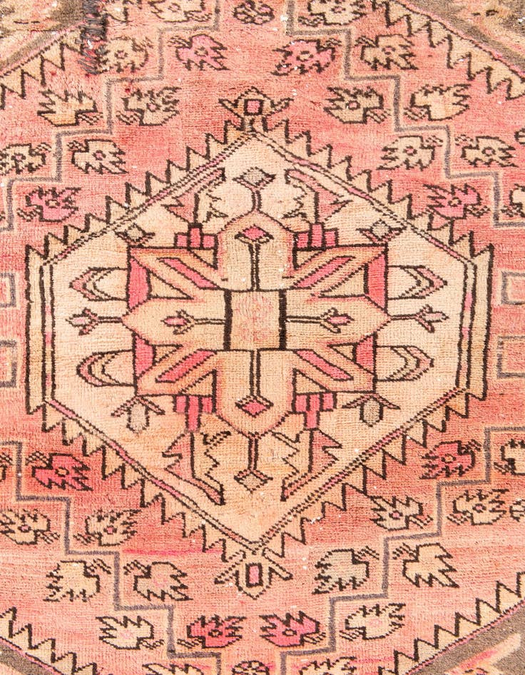 Detail image of  4' 3 x 10' 8  Hand Knotted Ultra Vintage Persian Wool Runner Rug