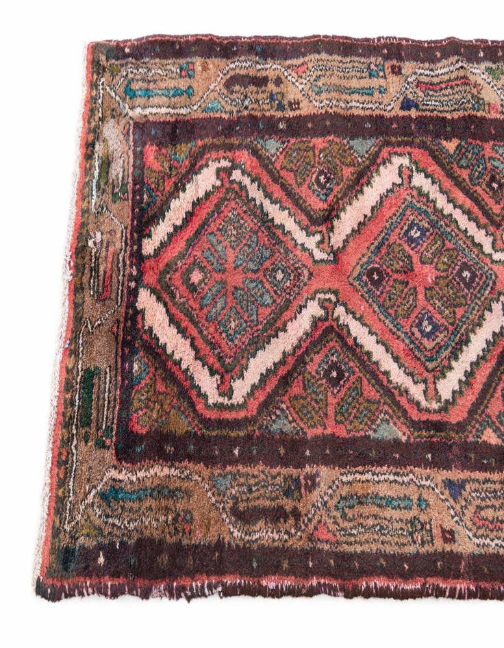 Detail image of  2' 7 x 8' 7  Hand Knotted Ultra Vintage Persian Wool Runner Rug