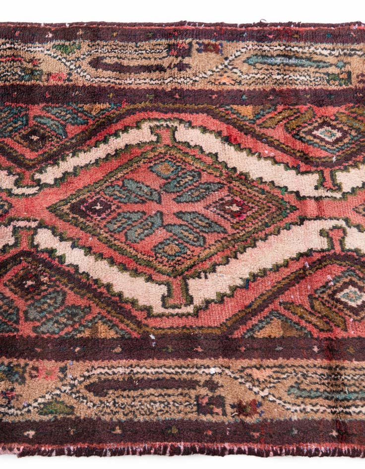 Detail image of  2' 7 x 8' 7  Hand Knotted Ultra Vintage Persian Wool Runner Rug