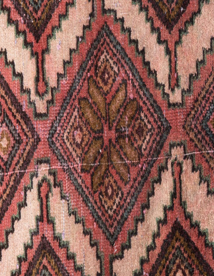 Detail image of  2' 7 x 8' 7  Hand Knotted Ultra Vintage Persian Wool Runner Rug