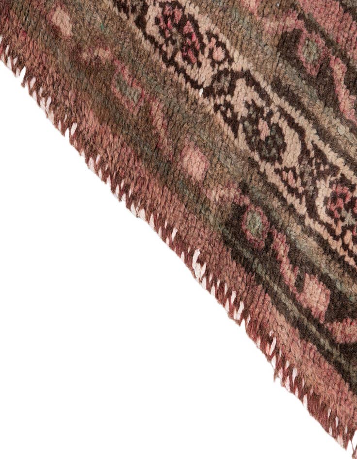 Detail image of  3' 7 x 8' 2  Hand Knotted Ultra Vintage Persian Wool Runner Rug