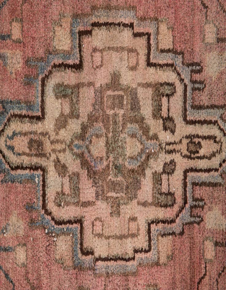 Detail image of  3' 7 x 8' 2  Hand Knotted Ultra Vintage Persian Wool Runner Rug