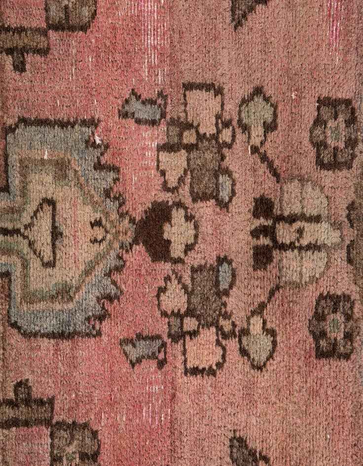 Detail image of  3' 7 x 8' 2  Hand Knotted Ultra Vintage Persian Wool Runner Rug