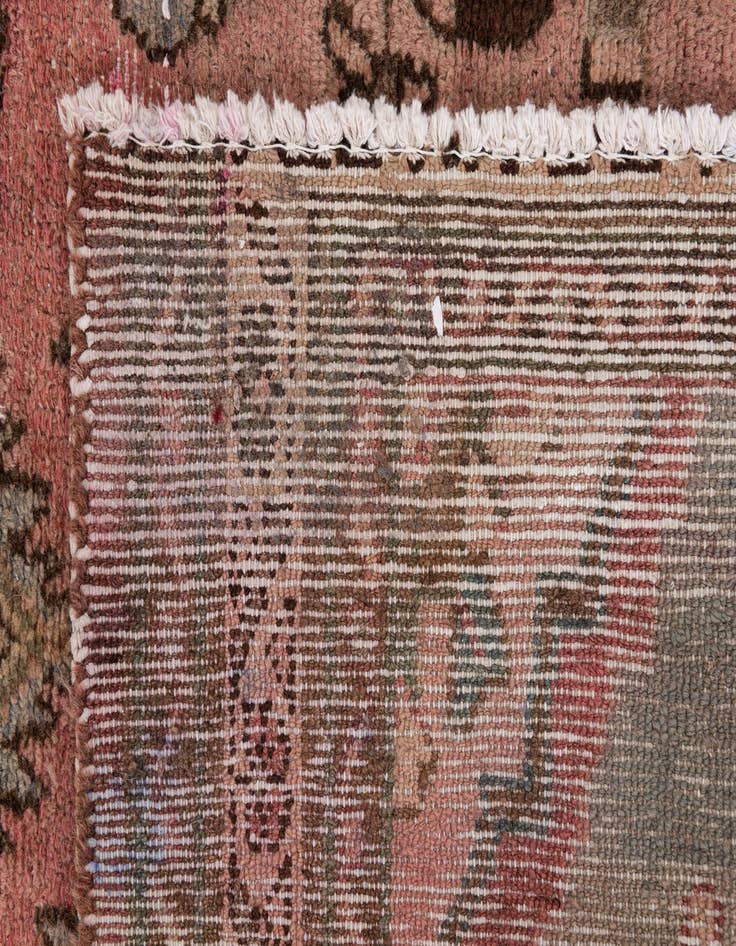 Detail image of  3' 7 x 8' 2  Hand Knotted Ultra Vintage Persian Wool Runner Rug