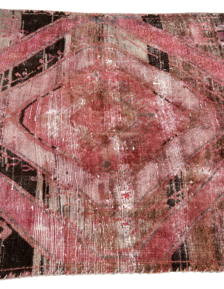 Detail image of  3' 1 x 8' 5  Hand Knotted Ultra Vintage Persian Wool Runner Rug