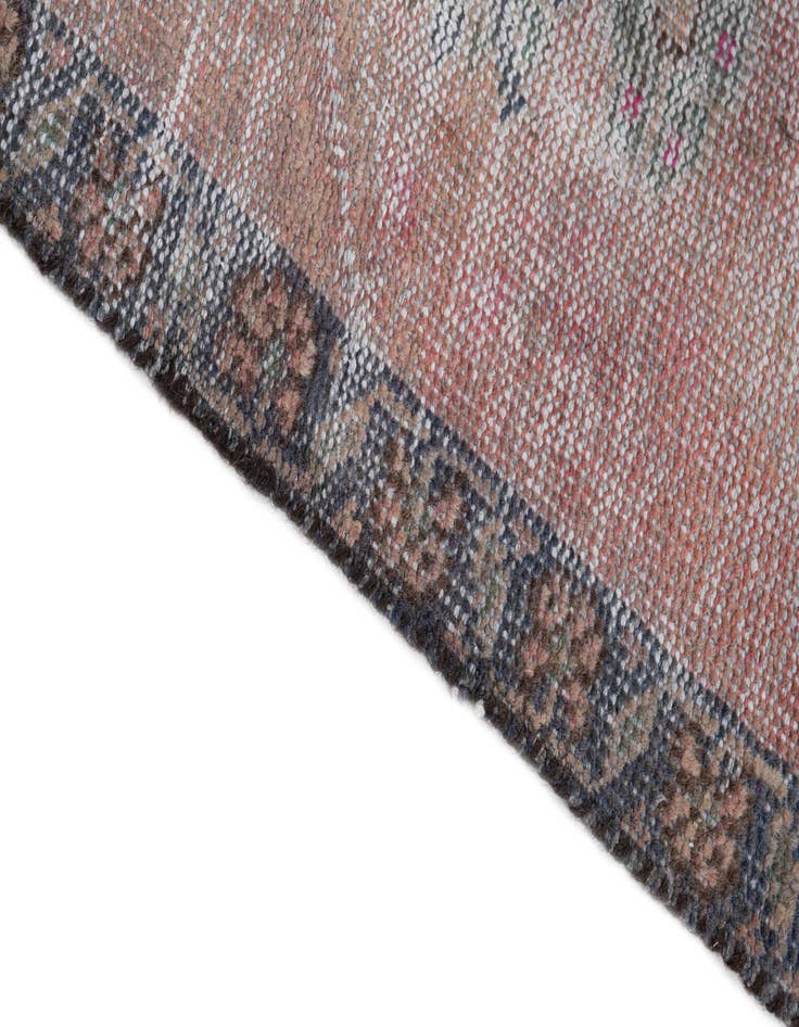 Detail image of  3' x 7'  Hand Knotted Ultra Vintage Persian Wool Runner Rug